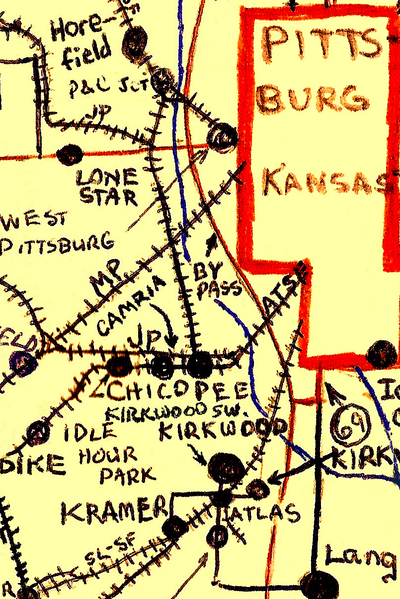 Close-up section of the Mining District Map