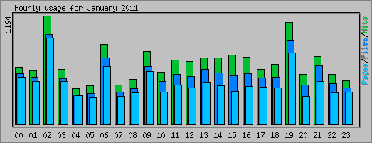 Hourly usage